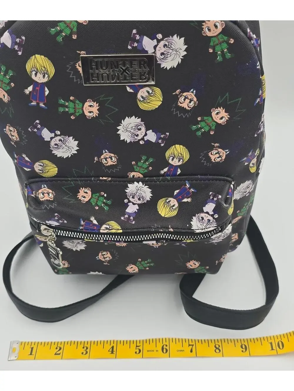 Hunter X Hunter Mini Backpack Black Chibi Anime Characters Gon Killua Kurapika